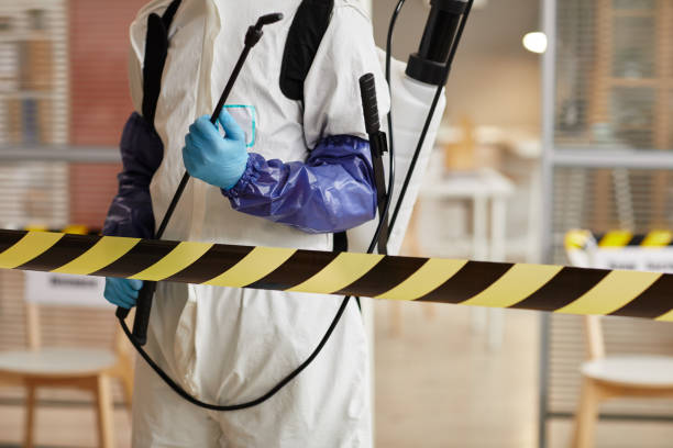 Professional Biohazard technician working in Evansville, WI